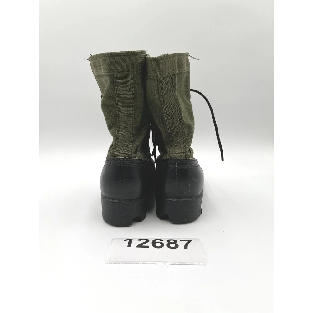Ro-Search Jungle Boots Mens 7R Black Green Good Vintage Combat Tactical Surplu